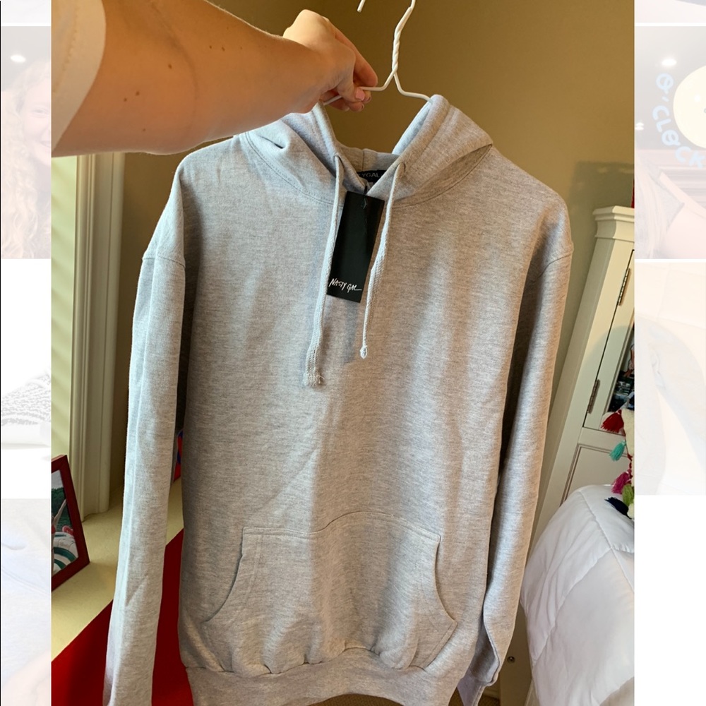 NWT Nasty Gal grey sweatshirt